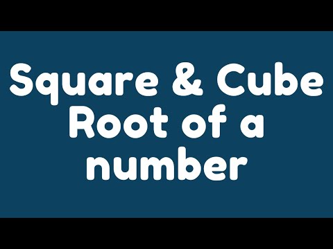 How to calculate Square root and Cube root of a number in Java How to calculate Square root and Cube root of a number in Java