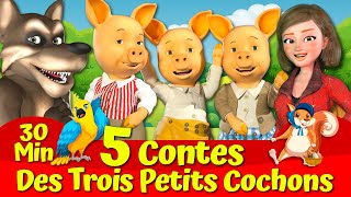 🔴 Les Trois Petits Cochons Et Le Grand Méchant Loup  🐷🐺🔴 I Cinq Contes I Contes de fées français