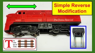 How To Easily Add Reverse To Classic Lionel One-Way Motors