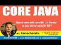 Core Java Tutorial | How to work with Java Util List Iterator on java util ArrayList in JCF?