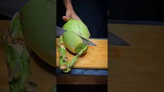 OMG Coconut cutting skills #asmr #satisfying