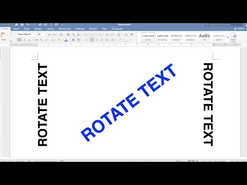 How to Rotate Text in Microsoft Word