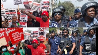 The POLICE Vrs FIXTHECOUNTRY demostraters