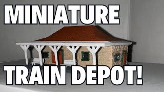 Miniature Train Depot - Mini Manassas Station - N Scale Airbrush \u0026 Model Assembly 3D Printed CAD