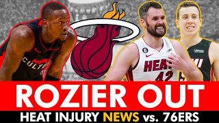 MAJOR Miami Heat Injury News: Terry Rozier OUT vs. 76ers, Duncan Robinson & Kevin Love Available
