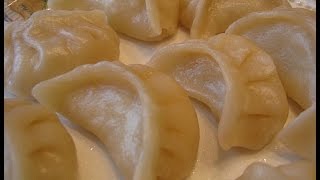 Вареники с сырой картошкой (постные)