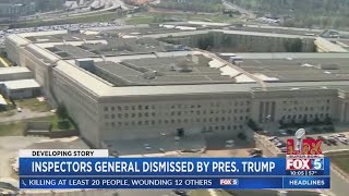 Local congressman reacts to inspectors general dismissed by President Trump