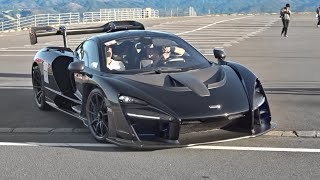 新型のセナ他、マクラーレンサーキットイベント 全開走行サウンド／Mclaren track day in Japan. 3x Senna, P1, 675LT, 720s, 650s, 570s...