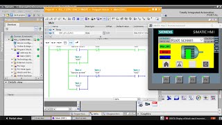 TIA PORTAL Simulation du démarrage direct d'un moteur ( Deux  sens de rotation)