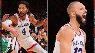 Derrick Rose & Evan Fournier CLUTCH PLAYS 🔥 WILD ENDING In Knicks Celtics Game