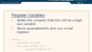 05 10 Register Variables | C Tutorial