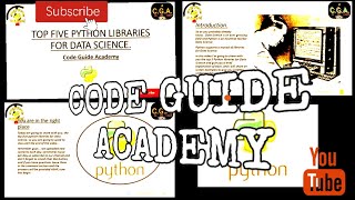 Top5 python libraries for data science: #tutorial #python
