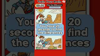 Train Your Brain Find the Differences between 2 Images in 20 second #braintest #braingames Part 1