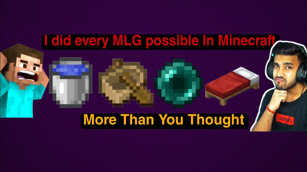 I Did All Mlgs Possible In Minecraft Minecraft Mlg 1 Youtube