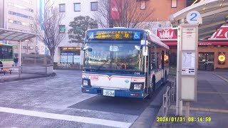 京成バスE196号車小76一之江駅・二枚橋経由小岩駅行き葛西駅発車シーン