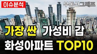 화성에서 가장 싼 아파트 TOP10. 가성비 최강 아파트 10곳! 경기도 화성시 #전망 #급매물 #갭투자 #분양가 #전세가 #동탄신도시 #동탄