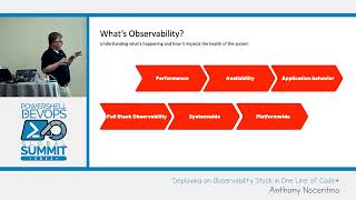 PowerShell Summit 2023: Deploying an Observability Stack in One Line of Code* by Anthony Nocentino