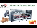 High Speed Carton Box Auto Folder Gluer Machibe