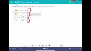 ALEKS: Knowing the value of an SI prefix as a power of 10