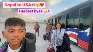 Nepal🇳🇵 to USA 🇺🇸 || First international flight😳|| 14hrs flight 😭😭🥰❤️