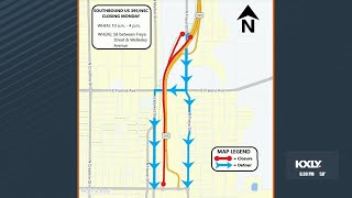 Southbound lanes of North Spokane Corridor to close May 20