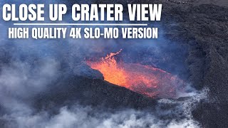 Sunday Morning in Iceland With Close Up Crater View - Slo-Mo Version