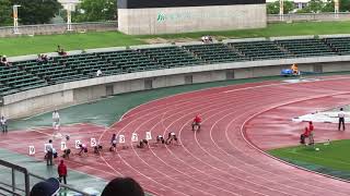 2019山口県中学通信陸上 3年男子100m予選3組