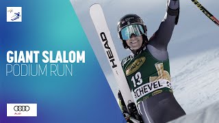Sara Hector (SWE) | 2nd place | Women's Giant Slalom | Courchevel | FIS Alpine