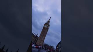 The Big Ben Sound Chimes and Tower Clock Face in the world Time Lapse