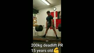 200KG Deadlift PR at 15 yrs old!