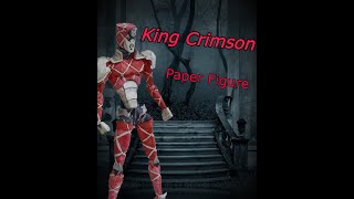 King Crimson (Diavolo's stand) Paper Action Figure Review Jojo's Bizarre Adventure - Golden Wind