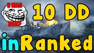 10 DDs in ranked? In the Hatsuharu? World of Warships