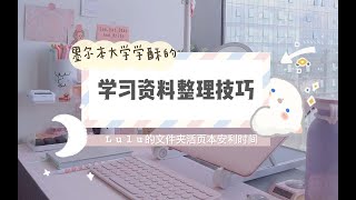 Lulu*vlog 学生党学习资料文件整理技巧｜文件夹安利｜平价活页笔记本安利｜活页打孔器使用｜学生党文具安利