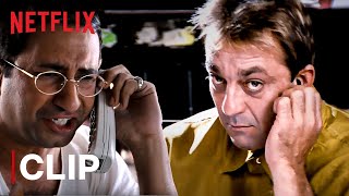 Munna Bhai Funny Exam Cheating Scene | Sanjay Dutt | Munna Bhai M.B.B.S. | Netflix India