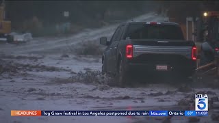 Heavy rain triggers mandatory evacuations and dangerous conditions across Southern California