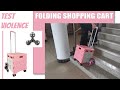 8 Wheel Folding Shopping Cart,Collapsible Utility Cart Wheeled Rolling Crate,Stair Climbing Cart