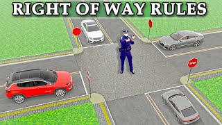 Who Has Right Of Way At Four Way Stop 2025 ( Right of Way Rules - 4 Way Stop Rules )