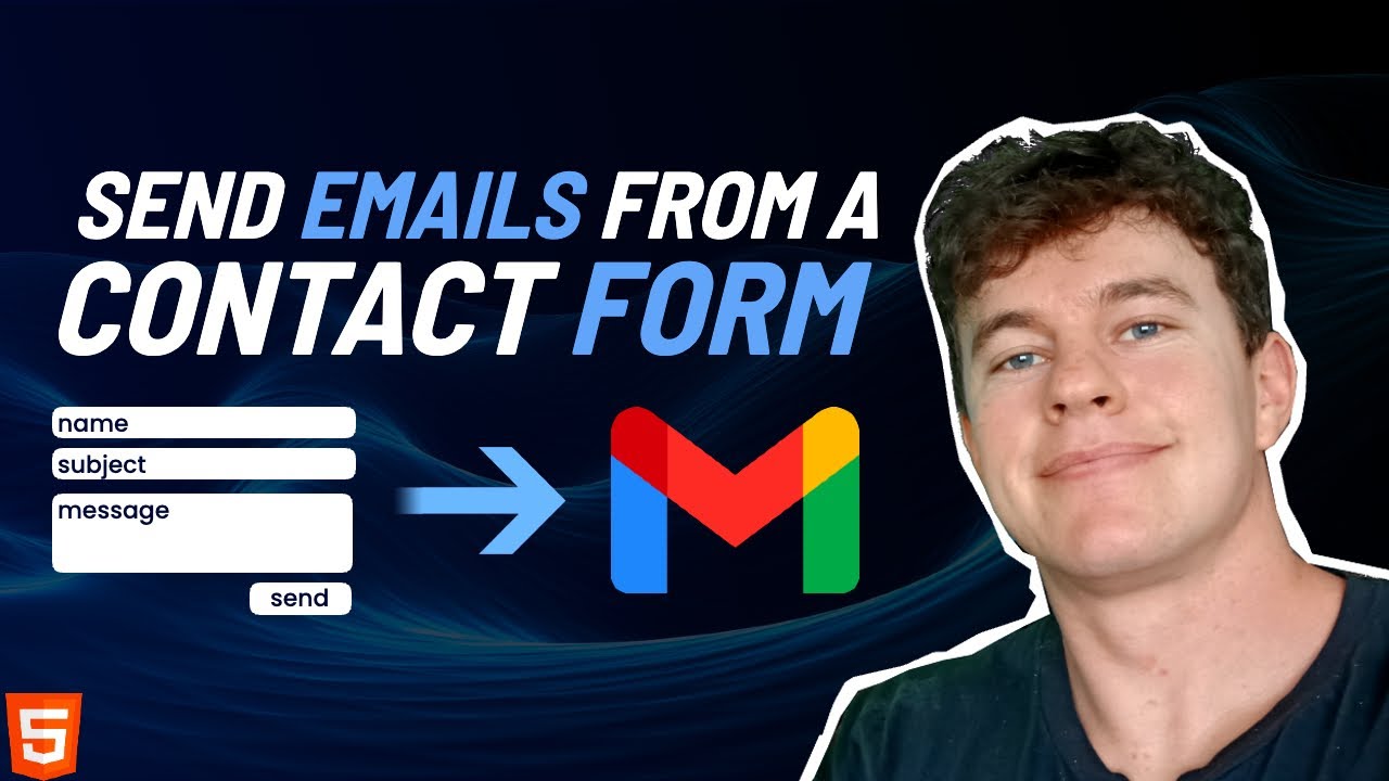 How To Send Emails From An HTML Contact Form - YouTube