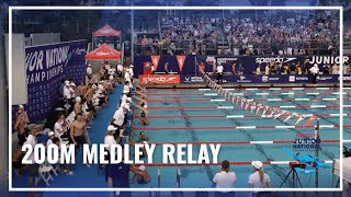 SwimMac Carolina With Close Finish in Men's 200 Medley Relay | 2023 Speedo Junior Nationals