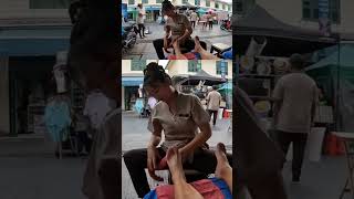 Foot Massage ASMR on the Street | Unwind in Thailand's Relaxing Atmosphere!