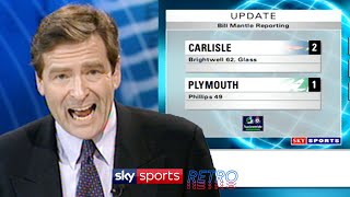 The reaction as goalkeeper Jimmy Glass scores to save Carlisle from relegation