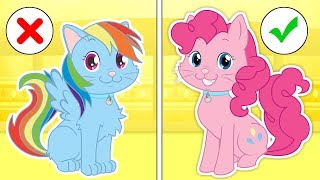 🌈 BABY PETS 🐴 Kira Dresses up as Pink Pony | Cartoons for Children