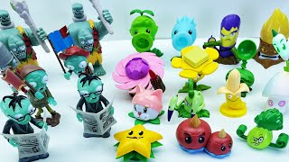 19 Min of Satisfaction Unboxing Plants vs. Zombies Toys Set Peashooter vs. Giant Zombies ｜植物大战僵尸玩具套装