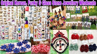 Korean, Funky & Original Glass Stone Jewellery Wholesale Market Kolkata | Western Jewellery Wholesal