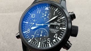 Fortis B-42 Flieger Black Chronograph Alarm (657.18.11 LC 01) Fortis Watch Review