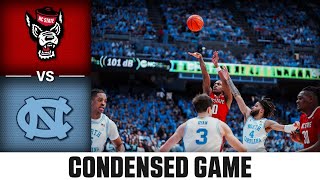 NC State vs. North Carolina Condensed Game | 2023-24 ACC Men's Basketball