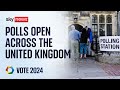 Polls open across UK ahead of Sky News election night programme | Election 2024