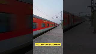 22412 Anand Vihar Naharlagun Arunachal AC SF Express!!#shorts #railway