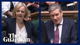 'Why is she still here?': Liz Truss and Keir Starmer's fiery exchange at PMQs