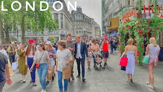 "London Summer Walk: Covent Garden to Mayfair Luxury Shopping Street | Central London Tourist Place